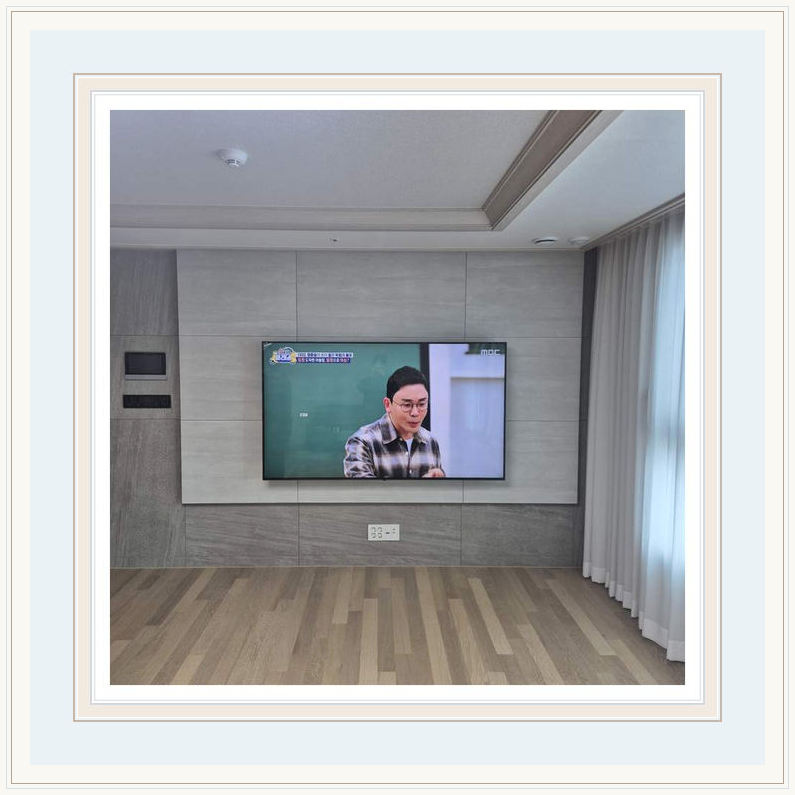 서초 강남 성남 시청 거리 고려한 설치 관련 설치 참고 사진 3 · 세대별 다른 설치면을 고려한 타공·무타공 선택